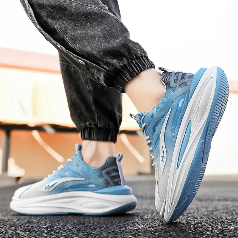Binary Breathable Height Increasing Low Top Casual Shoes Men's-8