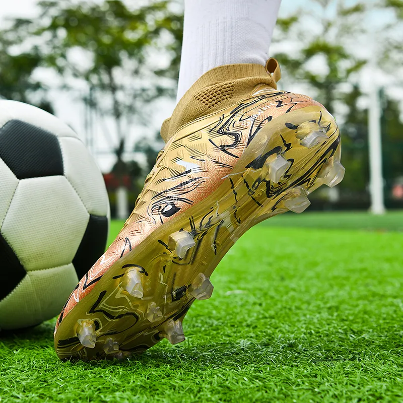 Binary FG Firm Ground Slip Resistant, Abrasion Resistant, Lightweight Soccer Shoes Unisex Champagne Gold-2