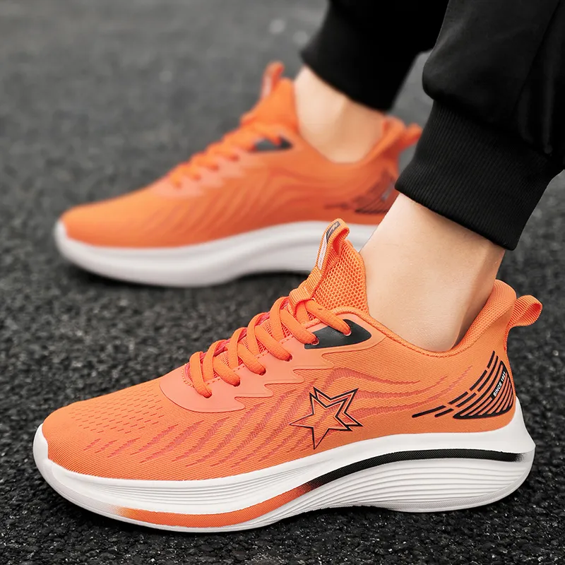 Binary Running Shoes Men Low Top Black-4