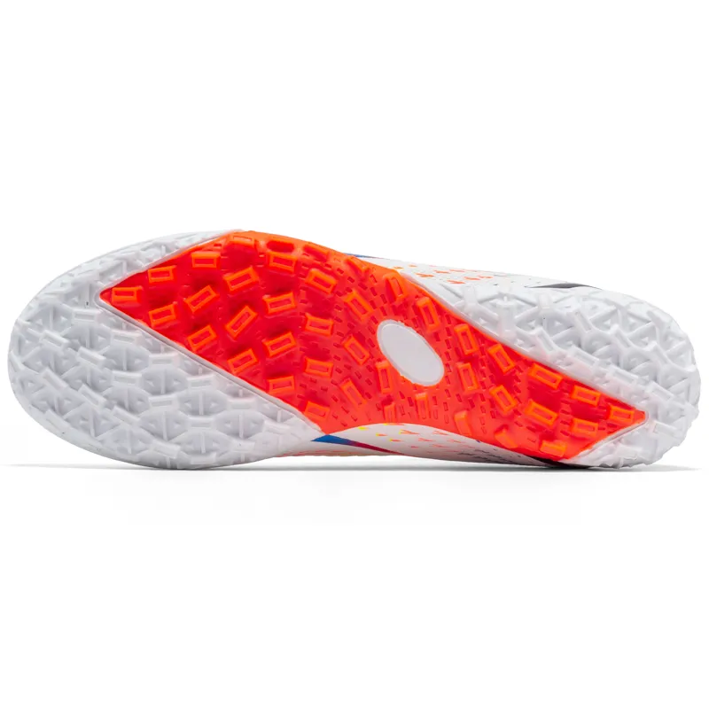 Binary TF Turf Cushioning Abrasion Resistant Lightweight Soccer Shoes Unisex White-2