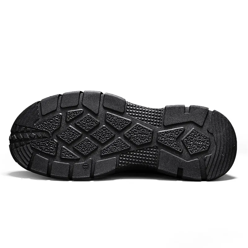 Binary Lightweight And Breathable Low Top Casual Shoes Men's Black-4