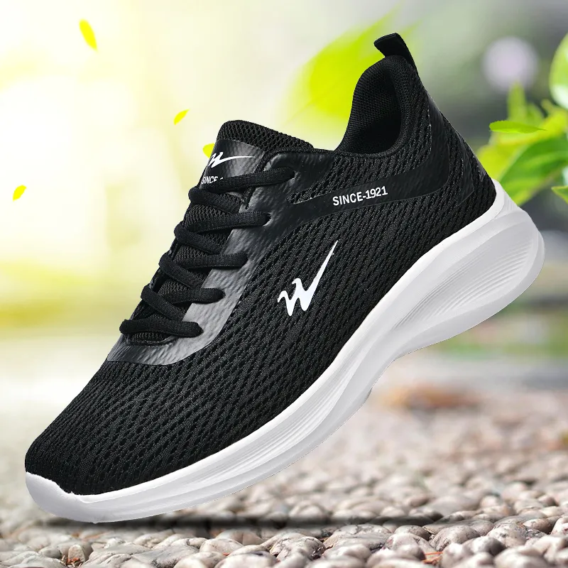 Binary Running Shoes Men Low Top White-3
