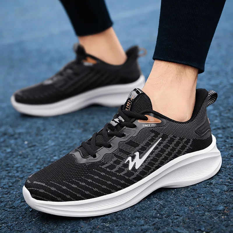 Binary Low Top Running Shoes Men's Black-4