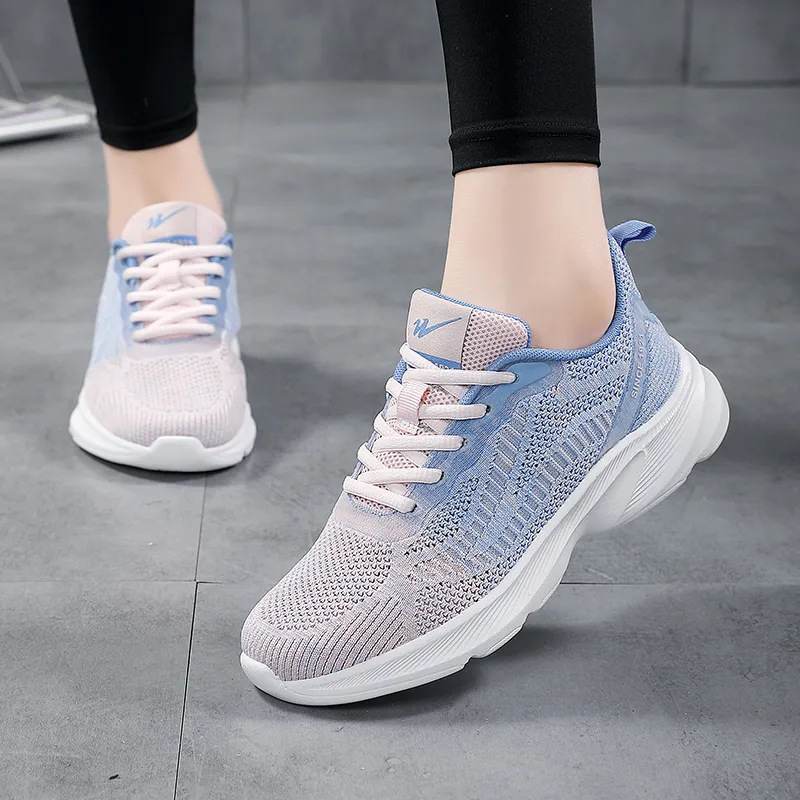 Binary Low Top Running Shoes Women's Lotus Root Powders-5