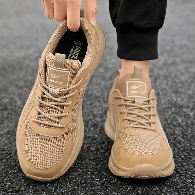 Binary Low Top Running Shoes Men's Sand-3