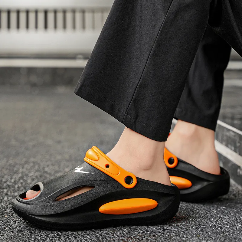 Binary EVA Cut Out Quick Dry Slip Resistant Slide Slippers Unisex-4