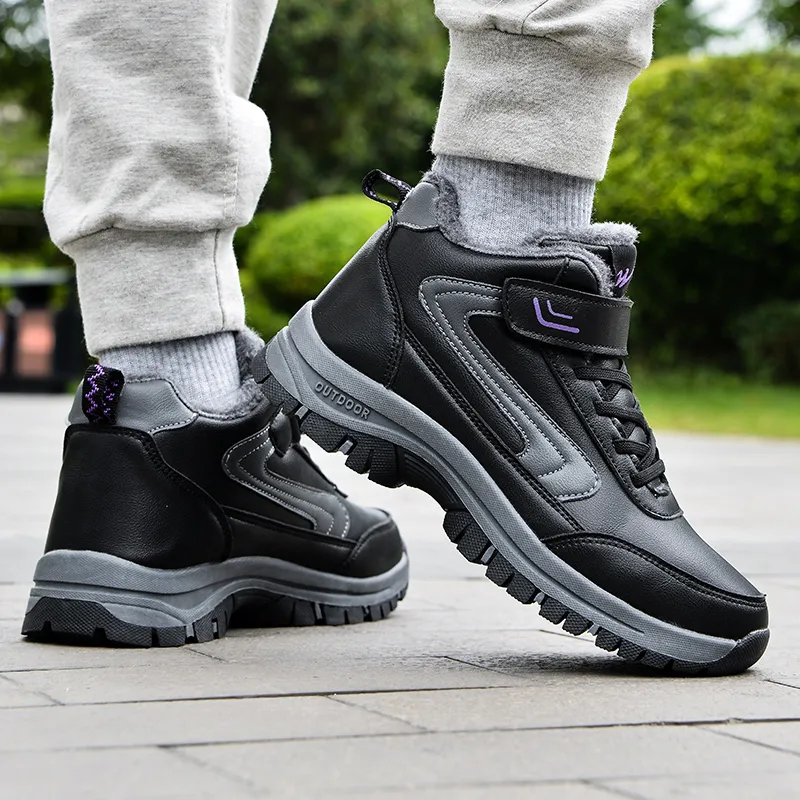 Binary High Top Casual Shoes Women's Black Purple-9