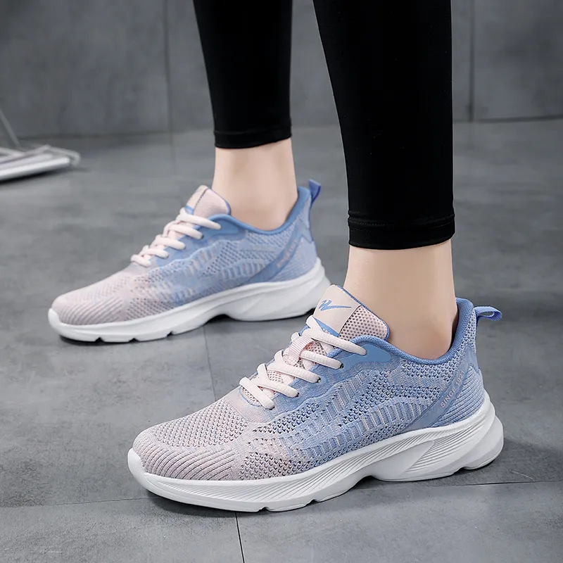 Binary Low Top Running Shoes Women's Lotus Root Powders-3