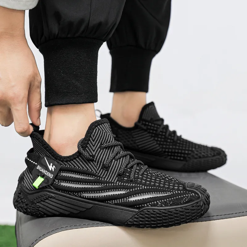 Binary Low Top Running Shoes Men's Black-9