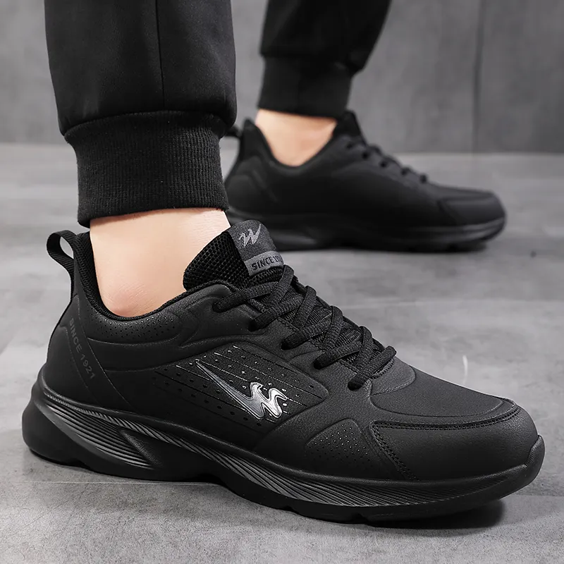 Binary Low Top Running Shoes Men's Black-4