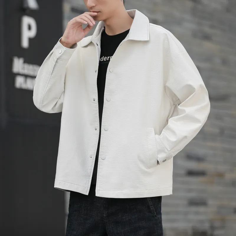 Luosamen Leather Jackets Unisex-13