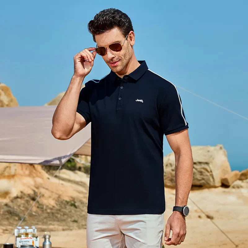 Jeep Polo Shirt Unisex Navy Blue-3