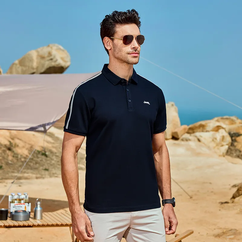 Jeep Polo Shirt Unisex Navy Blue-4