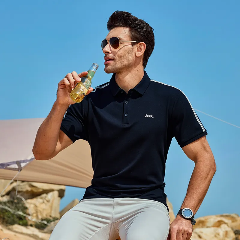 Jeep Polo Shirt Unisex Navy Blue-6