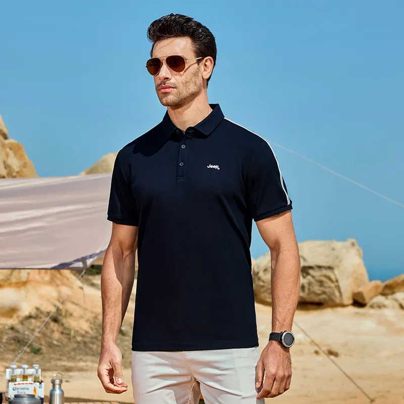 Jeep Polo Shirt Unisex Navy Blue-2