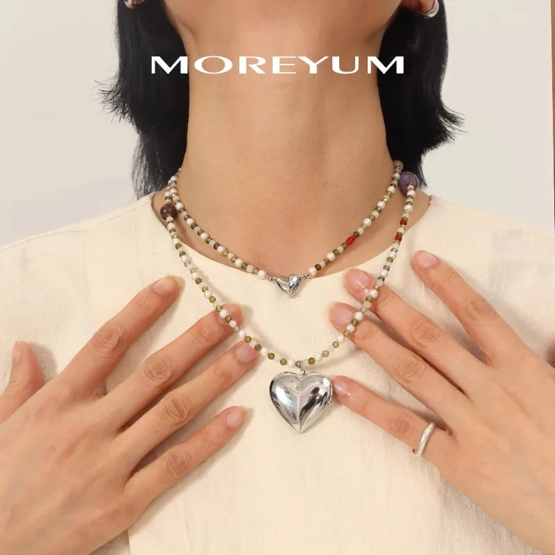 MUYANG Titanium Steel Necklaces Women's-5