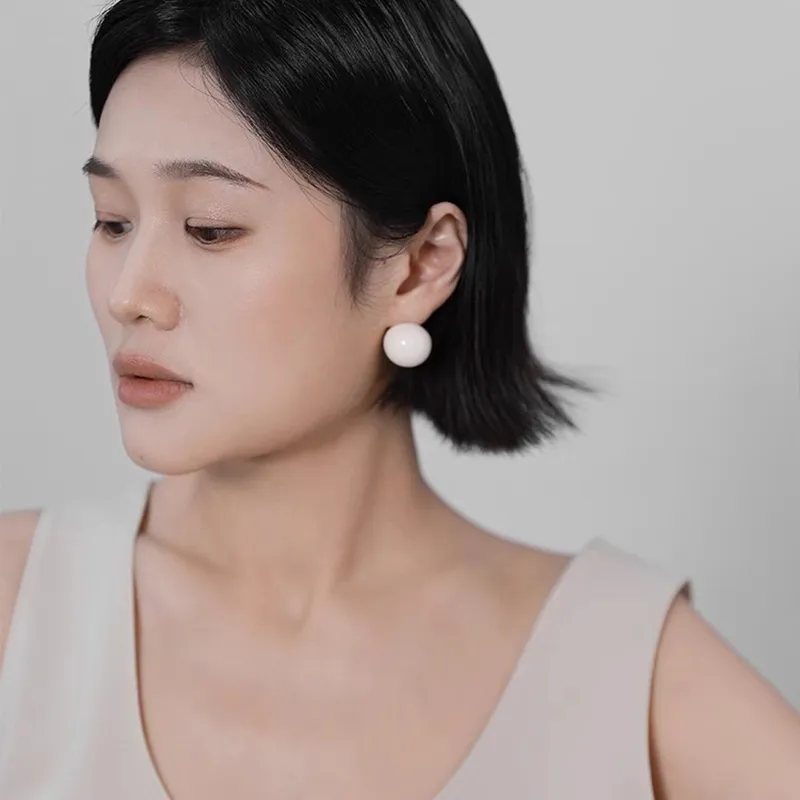 MUYANG Resin Stud Earrings Women's-1