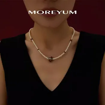 MUYANG Faux Pearl Necklaces Women's