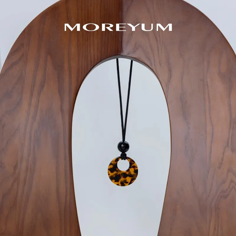 MUYANG Acrylic Necklaces Women's-3