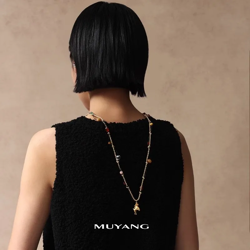 MUYANG Copper Alloy Necklaces Women's-5