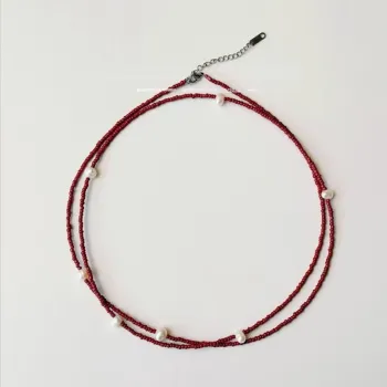 MUYANG Colored Glaze Necklaces Women's