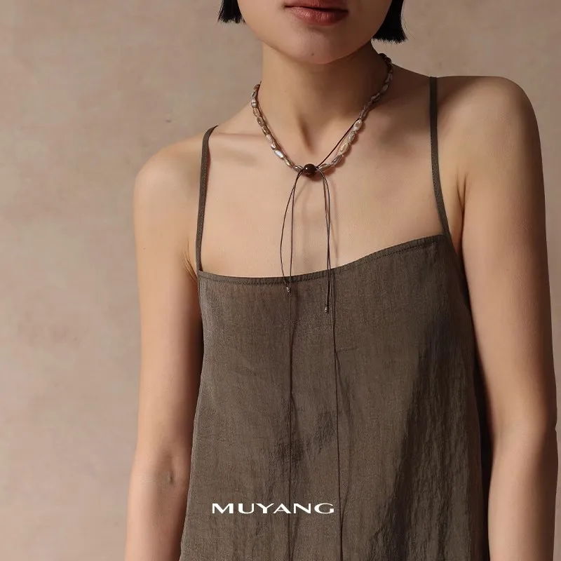 MUYANG Titanium Steel Necklaces Women's-1