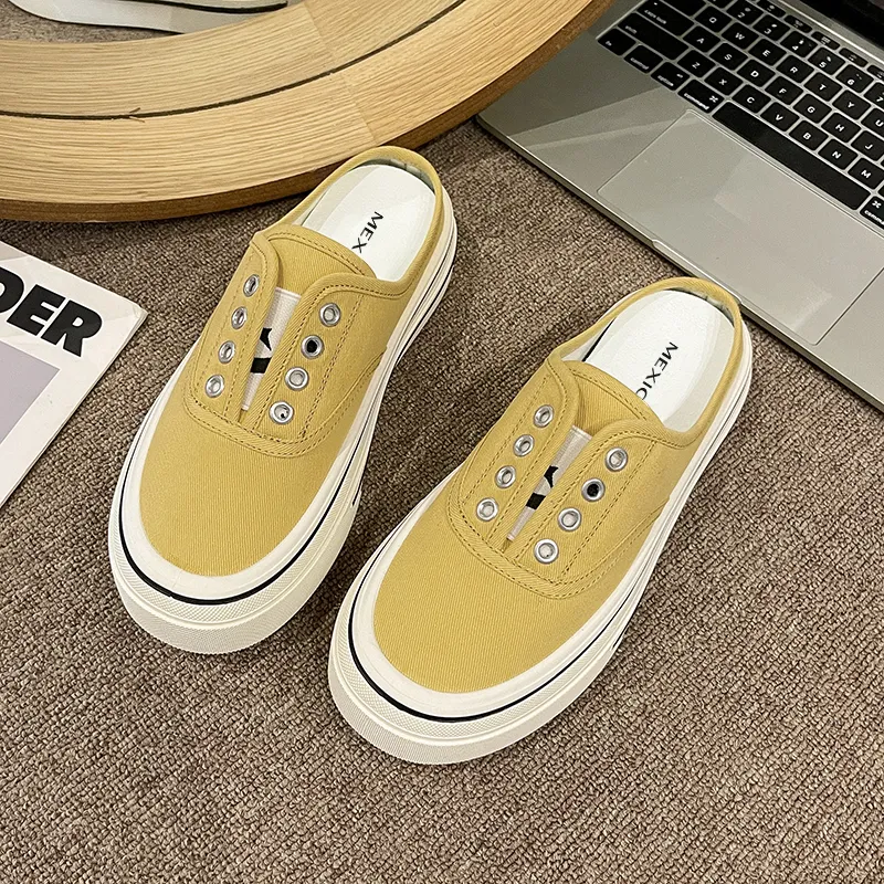 MEXICAN Rubber Sole Slip Resistant Abrasion Resistant Closed Toe Slippers Women's-16