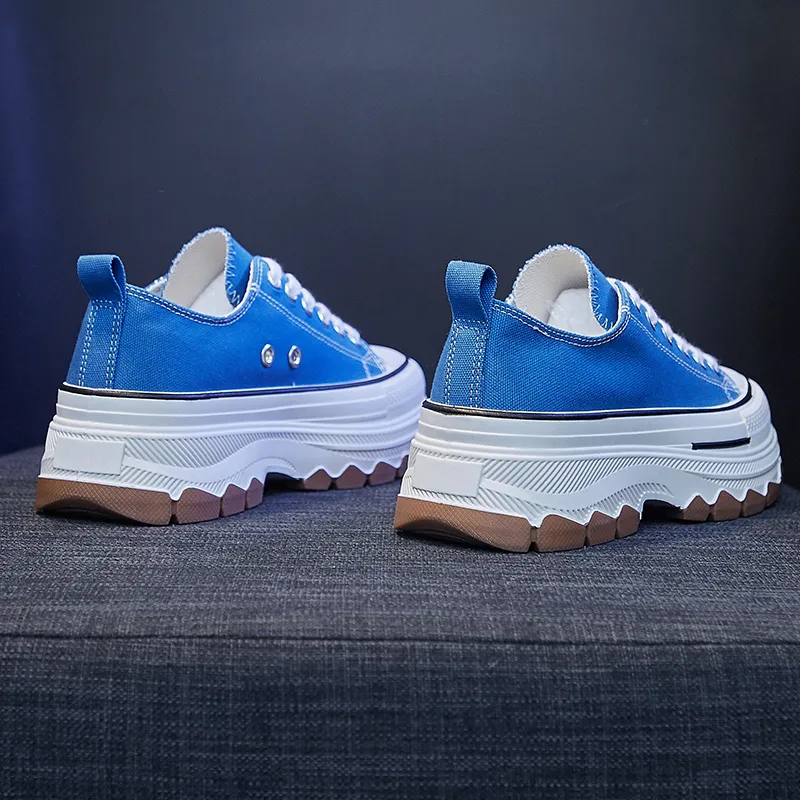 MEXICAN Slip Resistant, Abrasion Resistant, Coverage Height Increasing Low Top Canvas Shoes Women's-18