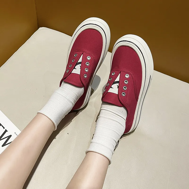 MEXICAN Slip Resistant, Abrasion Resistant, Lightweight, Height Increasing Low Top Canvas Shoes Women's-11