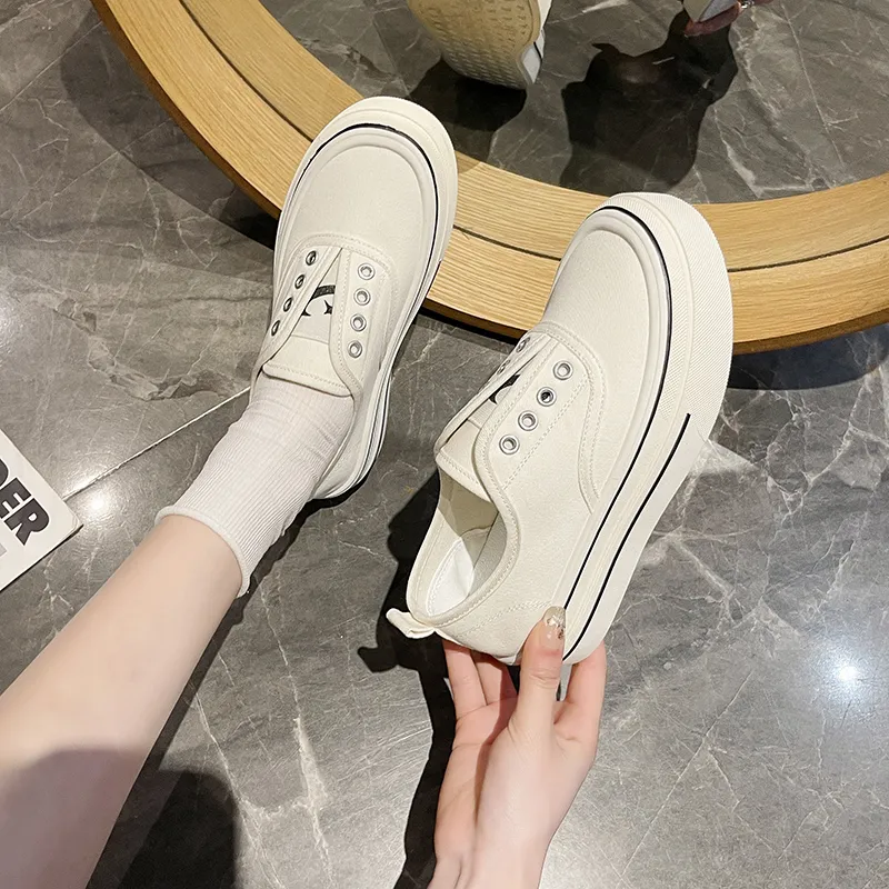MEXICAN Slip Resistant, Abrasion Resistant, Lightweight, Height Increasing Low Top Canvas Shoes Women's-7