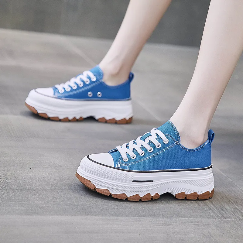 MEXICAN Slip Resistant, Abrasion Resistant, Coverage Height Increasing Low Top Canvas Shoes Women's-19