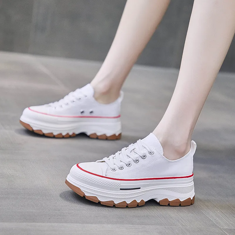 MEXICAN Slip Resistant, Abrasion Resistant, Coverage Height Increasing Low Top Canvas Shoes Women's-9