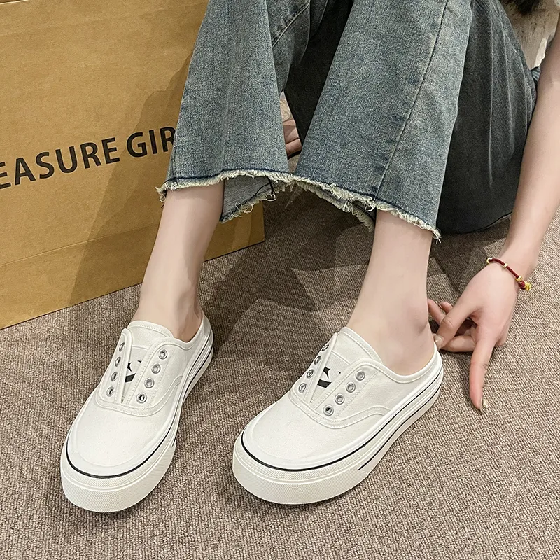 MEXICAN Rubber Sole Slip Resistant Abrasion Resistant Closed Toe Slippers Women's-8