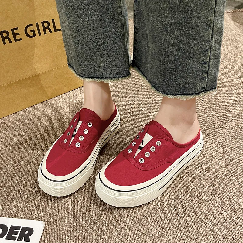 MEXICAN Rubber Sole Slip Resistant Abrasion Resistant Closed Toe Slippers Women's-11