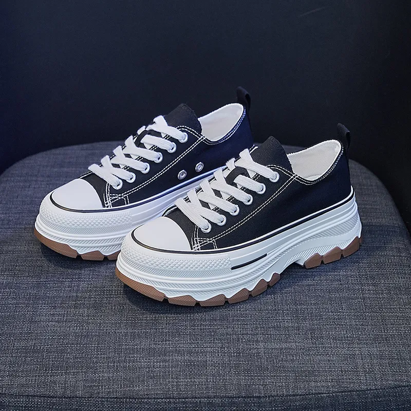 MEXICAN Slip Resistant, Abrasion Resistant, Coverage Height Increasing Low Top Canvas Shoes Women's-1