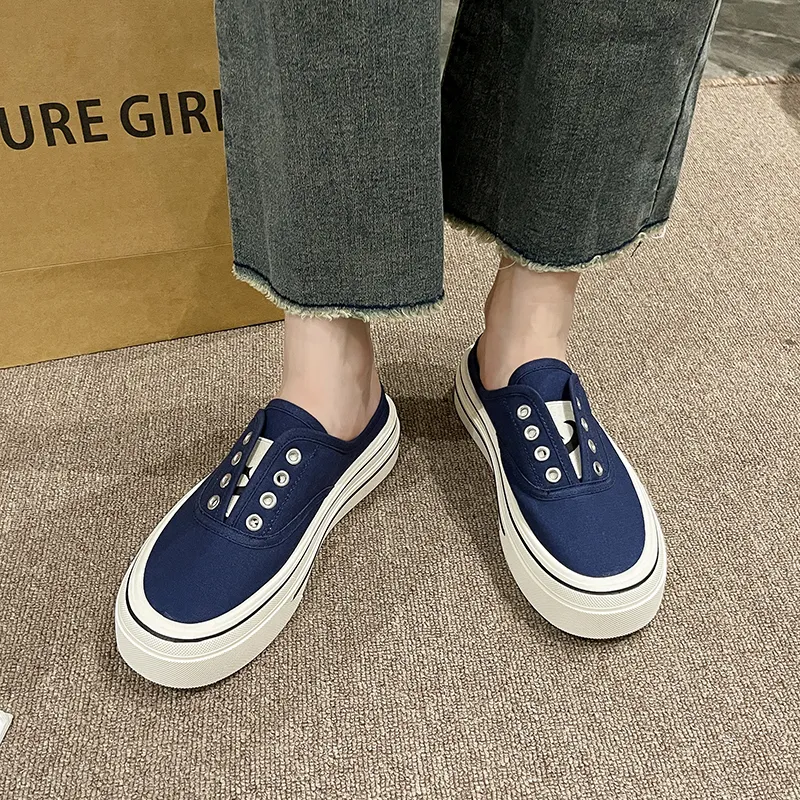 MEXICAN Rubber Sole Slip Resistant Abrasion Resistant Closed Toe Slippers Women's-23