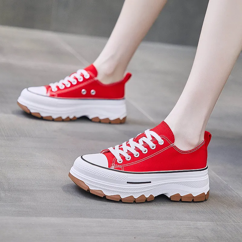 MEXICAN Slip Resistant, Abrasion Resistant, Coverage Height Increasing Low Top Canvas Shoes Women's-14