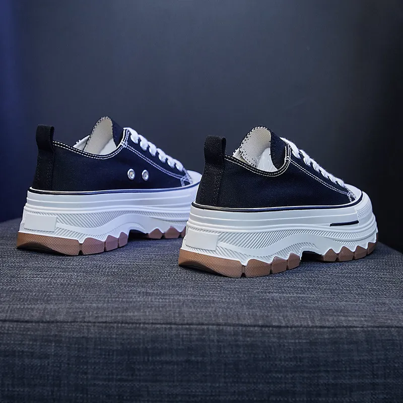 MEXICAN Slip Resistant, Abrasion Resistant, Coverage Height Increasing Low Top Canvas Shoes Women's-3