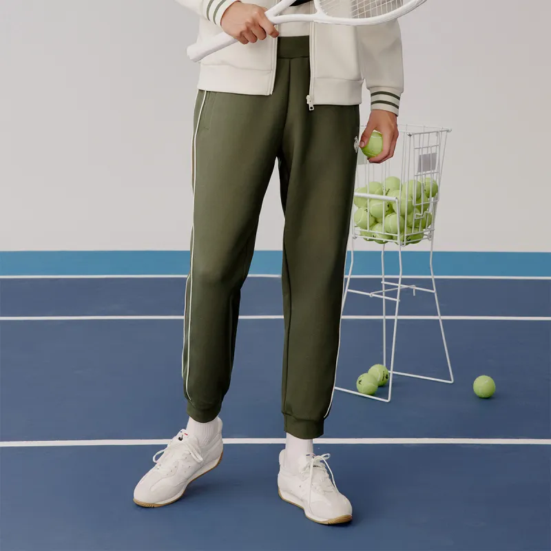 Le Coq Sportif Knitted Sweatpants Men's Olive Green-4