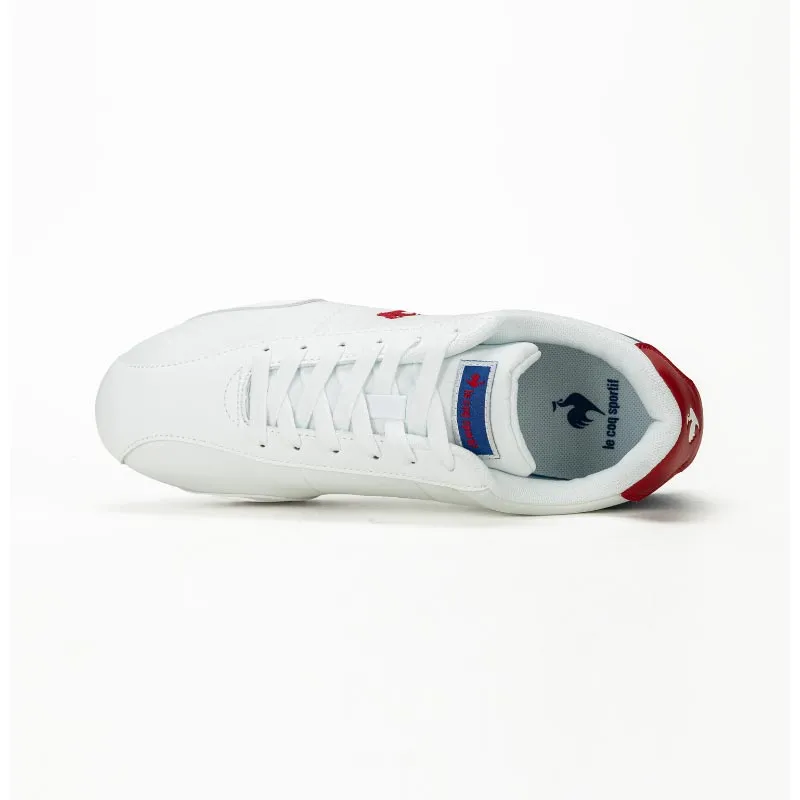 Le Coq Sportif Non-slip Lightweight Low-Top Casual Shoes Unisex White Red Blue-2