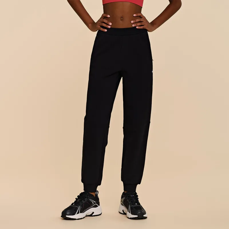 Le Coq Sportif Knitted Sports Pants Women's Dazzle Black-4