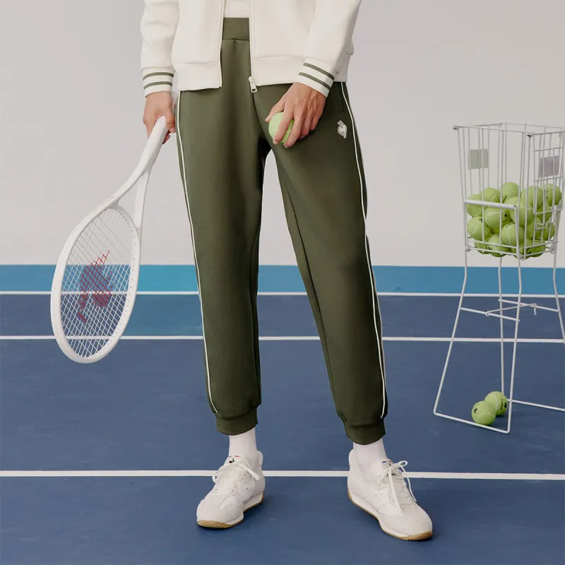 Le Coq Sportif Knitted Sweatpants Men's Olive Green-2