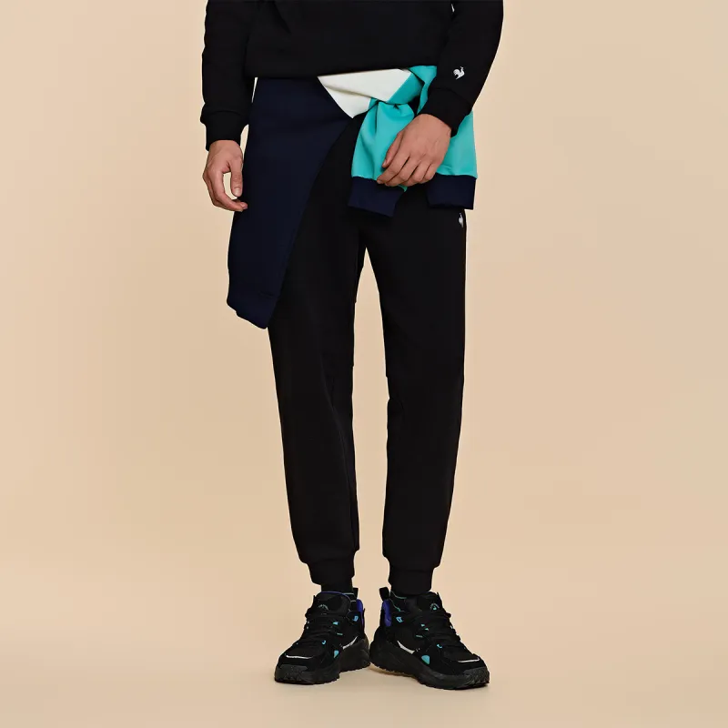 Le Coq Sportif Knitted Sports Pants Men's Dazzle Black-2-3