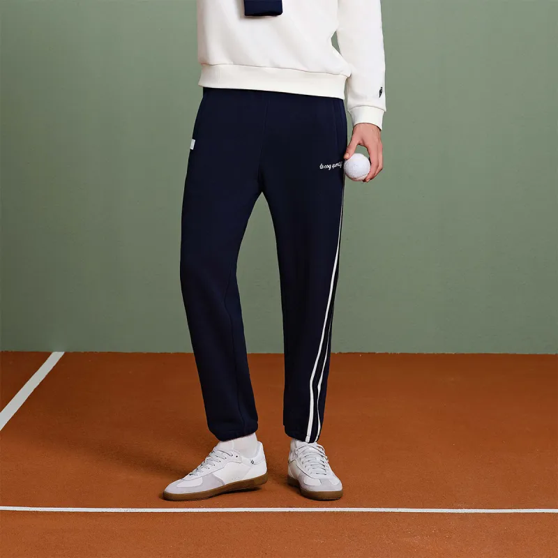 Le Coq Sportif Knitted Sweatpants Men's Marine Blue-2