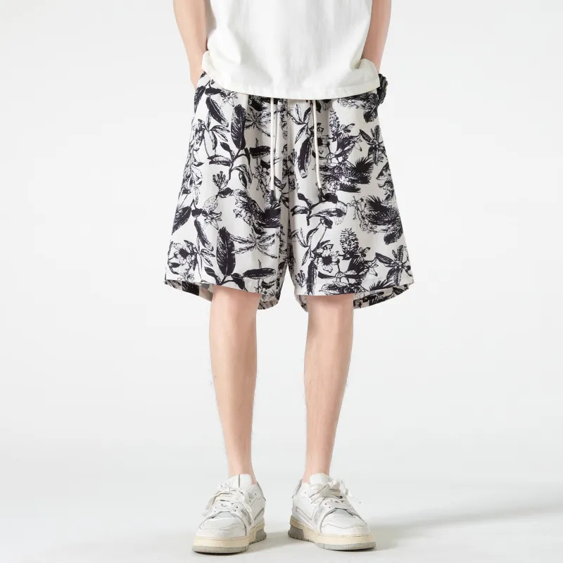 GSUE Casual Shorts Summer Unisex Cuban Apricot-6