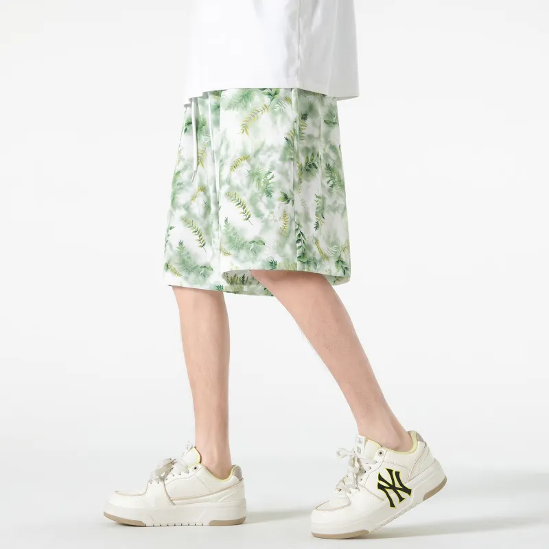GSUE Casual Shorts Summer Unisex Taihu Green-7