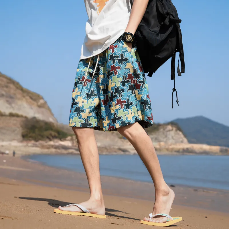 GSUE Casual Shorts Summer Unisex-16