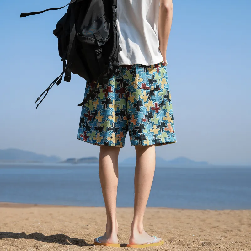 GSUE Casual Shorts Summer Unisex-13