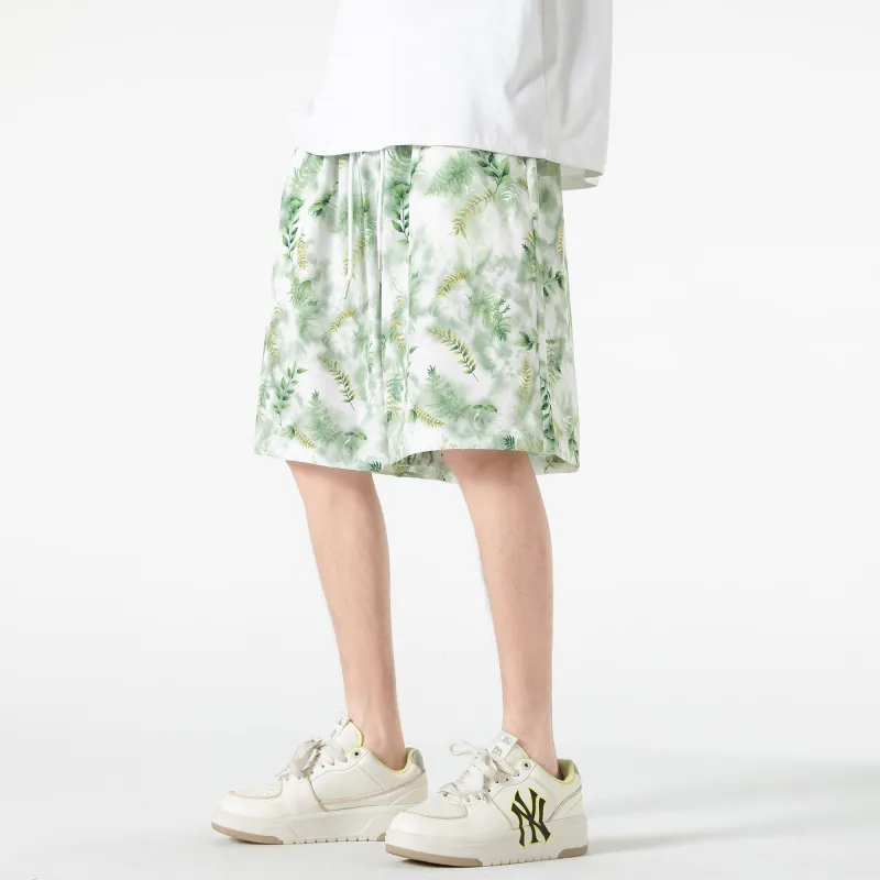 GSUE Casual Shorts Summer Unisex Taihu Green-9