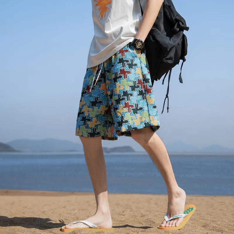 GSUE Casual Shorts Summer Unisex-18